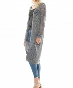 Why Dress Long Sleeve Jersey Knit Cardigan