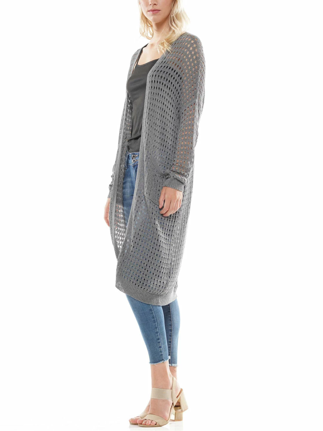 Why Dress Long Sleeve Jersey Knit Cardigan 4 Why Dress Long Sleeve Jersey Knit Cardigan