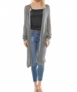 Why Dress Long Sleeve Jersey Knit Cardigan