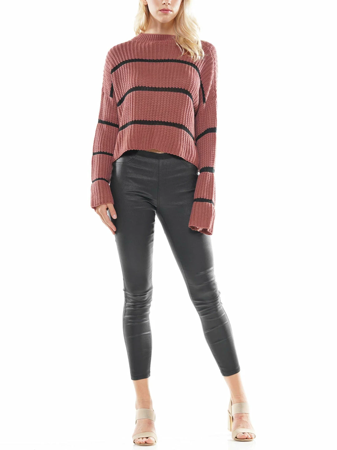 Why Dress Striped Crop Knit 6 Why Dress Striped Crop Knit