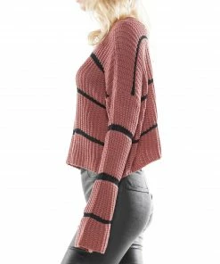 Why Dress Striped Crop Knit