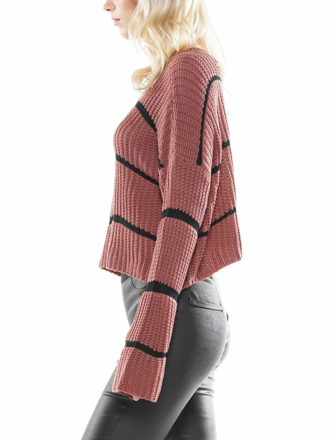 Why Dress Striped Crop Knit 4 Why Dress Striped Crop Knit