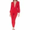 Why Dress V-NECK STUD DETAIL JUMPSUIT JUMPSUITS 2 Why Dress V-NECK STUD DETAIL JUMPSUIT JUMPSUITS