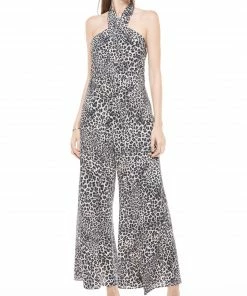 Why Dress JUMPSUITS Animal Printing Wide-legged Jumpsuit