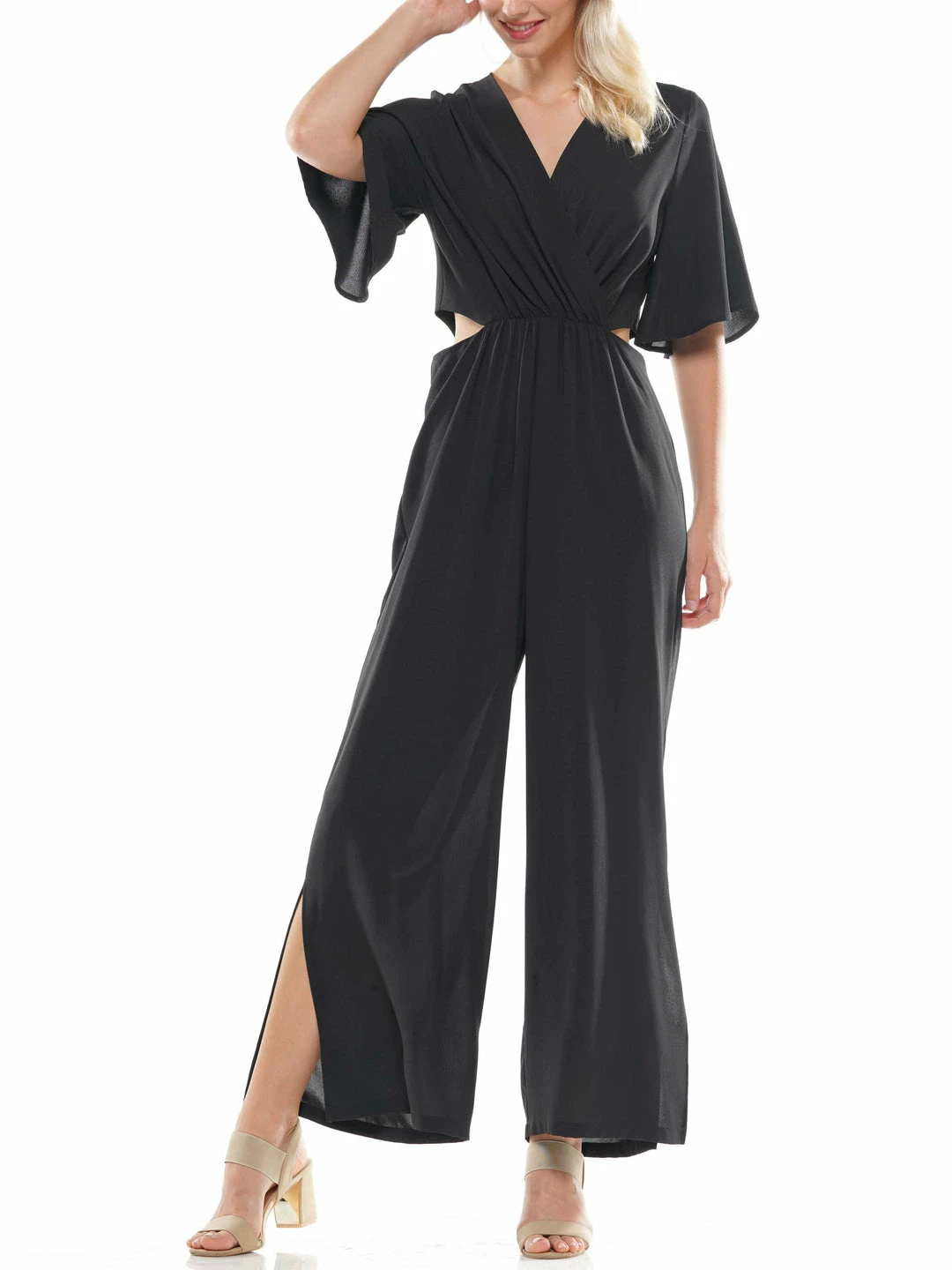 Why Dress Flowy V-neck Jumpsuit 6 Why Dress Flowy V-neck Jumpsuit