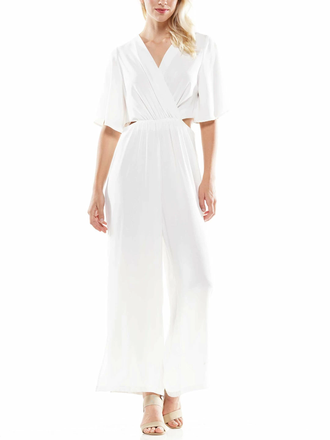 Why Dress Flowy V-neck Jumpsuit 3 Why Dress Flowy V-neck Jumpsuit