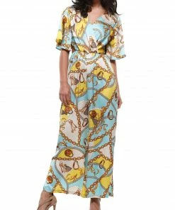 Why Dress JUMPSUITS Scarf Printed Jumpsuit 11 Why Dress JUMPSUITS Scarf Printed Jumpsuit