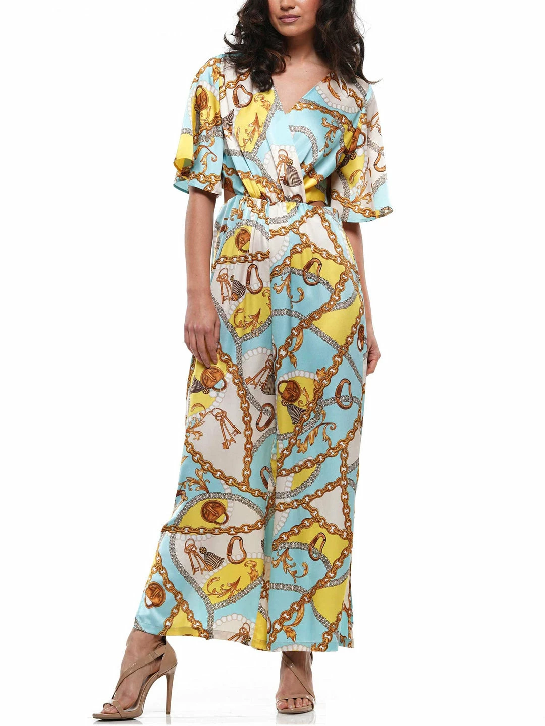 Why Dress JUMPSUITS Scarf Printed Jumpsuit 6 Why Dress JUMPSUITS Scarf Printed Jumpsuit