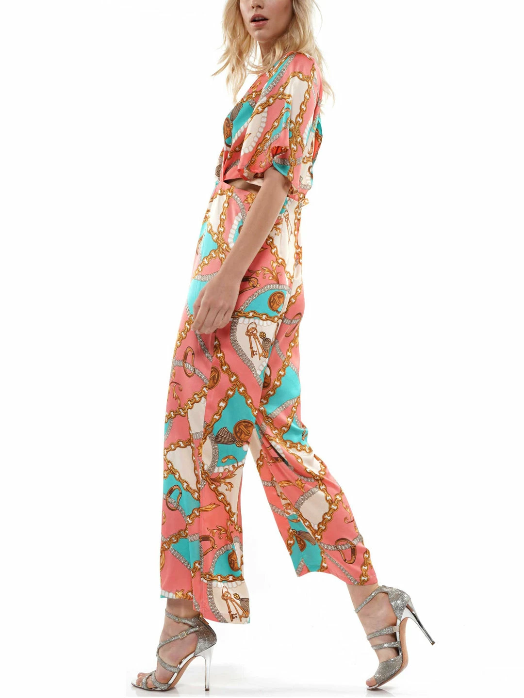 Why Dress JUMPSUITS Scarf Printed Jumpsuit 4 Why Dress JUMPSUITS Scarf Printed Jumpsuit