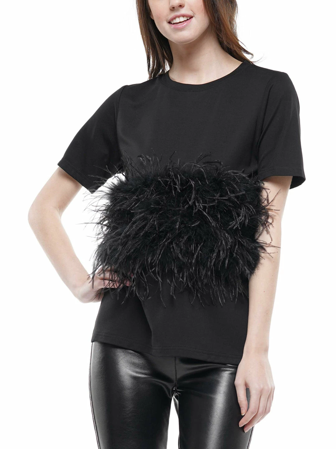 Why Dress Ostrich Feather T-shirt 7 Why Dress Ostrich Feather T-shirt