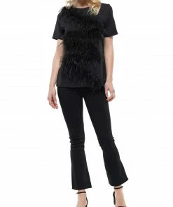 Why Dress TOPS Ostrich Feather T-shirt 15 Why Dress TOPS Ostrich Feather T-shirt