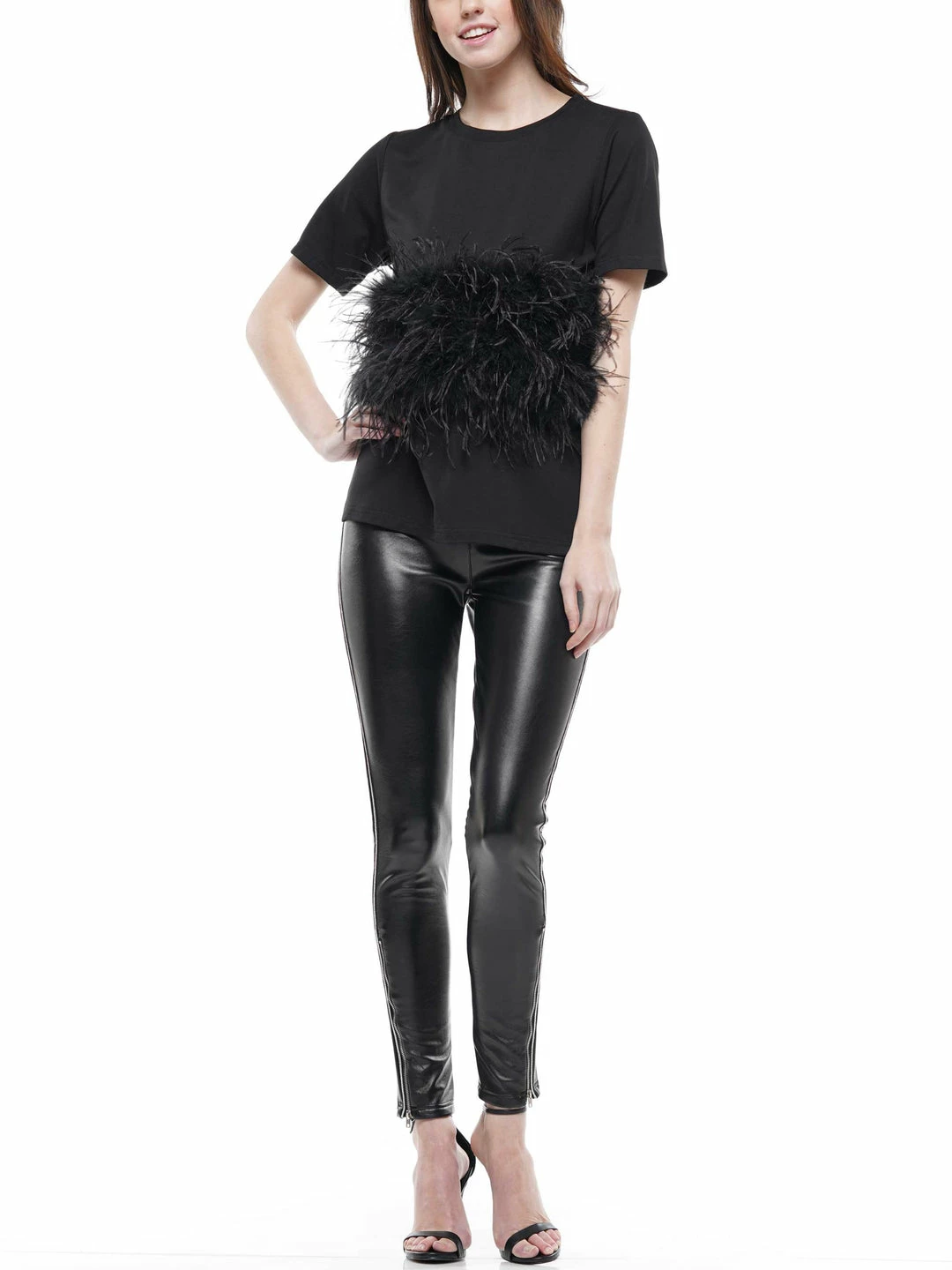 Why Dress Ostrich Feather T-shirt 10 Why Dress Ostrich Feather T-shirt