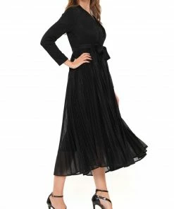 Why Dress Metallic Fabric Pleated Dress DRESSES 29 Why Dress Metallic Fabric Pleated Dress DRESSES