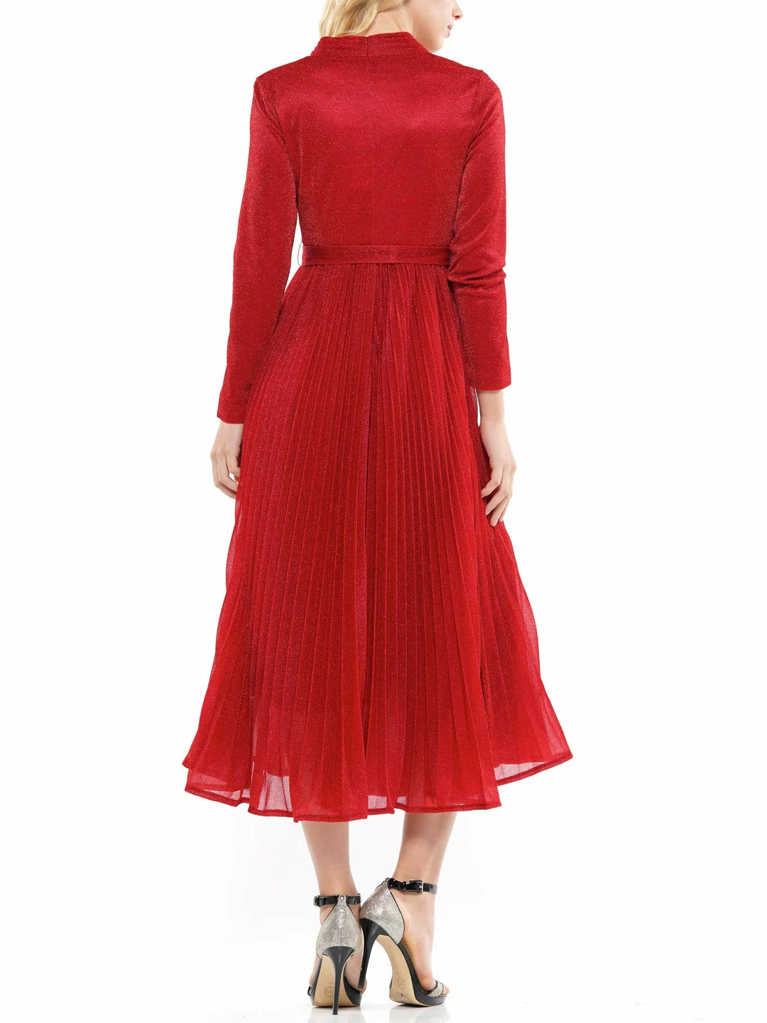 Why Dress Metallic Fabric Pleated Dress DRESSES 5 Why Dress Metallic Fabric Pleated Dress DRESSES