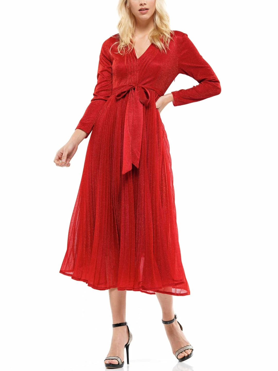 Why Dress Metallic Fabric Pleated Dress DRESSES 3 Why Dress Metallic Fabric Pleated Dress DRESSES