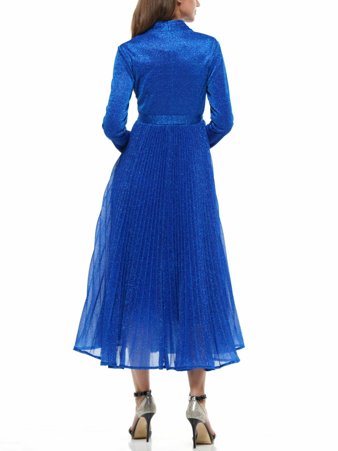 Why Dress Metallic Fabric Pleated Dress DRESSES 16 Why Dress Metallic Fabric Pleated Dress DRESSES