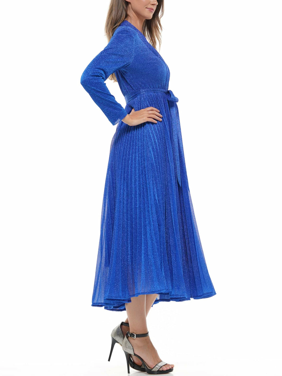 Why Dress Metallic Fabric Pleated Dress DRESSES 13 Why Dress Metallic Fabric Pleated Dress DRESSES