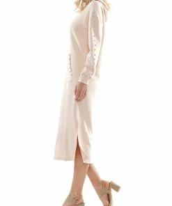 Why Dress NEW ARRIVALS Light Lyocell Hooded Pocket Dress With Gemstone 12 Why Dress NEW ARRIVALS Light Lyocell Hooded Pocket Dress With Gemstone