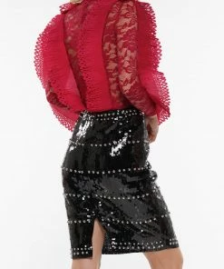 Why Dress BODYSUITS Ruffled Lace Perspective Long Sleeve Bodysuit 33 Why Dress BODYSUITS Ruffled Lace Perspective Long Sleeve Bodysuit