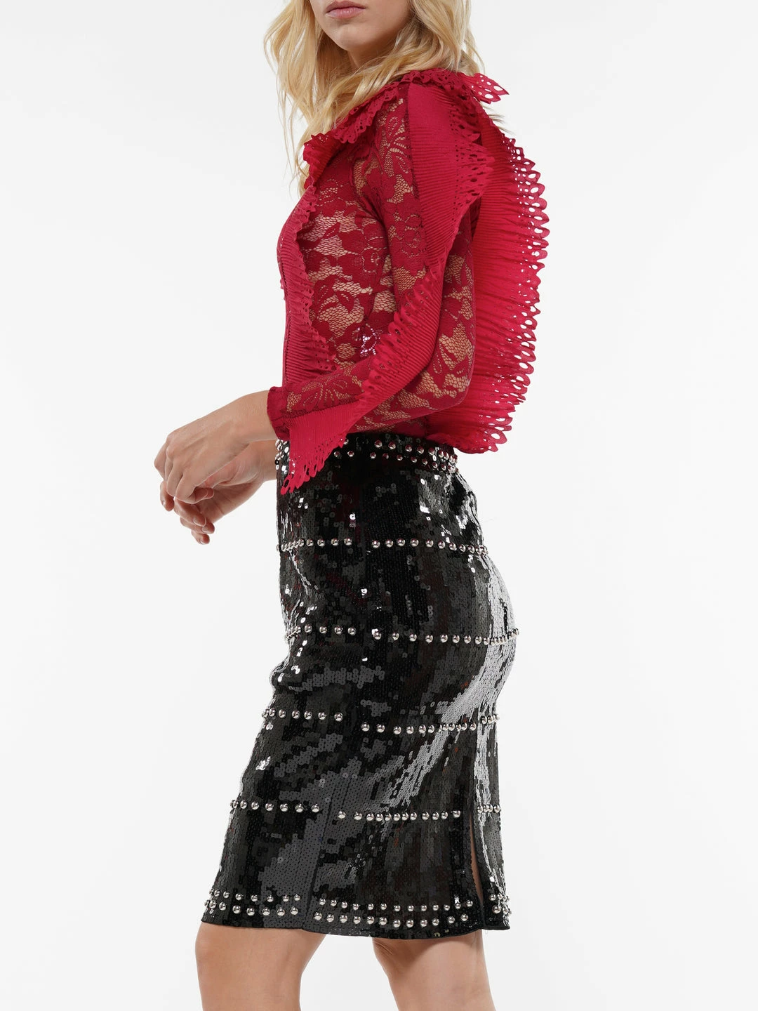 Why Dress BODYSUITS Ruffled Lace Perspective Long Sleeve Bodysuit 18 Why Dress BODYSUITS Ruffled Lace Perspective Long Sleeve Bodysuit