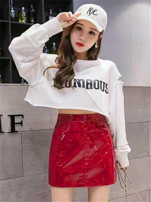 Why Dress BRIGHT LEATHER A-LINE SCUBA MINI SKIRT SKIRTS 4 Why Dress BRIGHT LEATHER A-LINE SCUBA MINI SKIRT SKIRTS