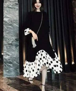 Why Dress CHIFFON SPLICE FLOUNCE SKIRT DRESS 9 Why Dress CHIFFON SPLICE FLOUNCE SKIRT DRESS