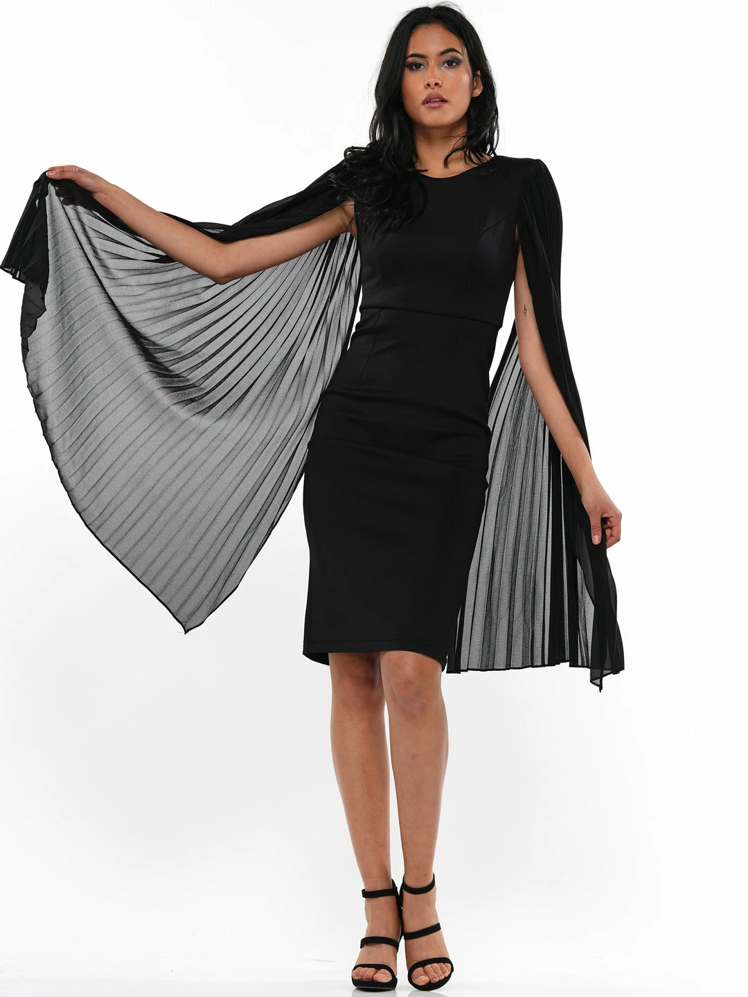 Why Dress PLEATED SLEEVE MIDI DRESS DRESSES 3 Why Dress PLEATED SLEEVE MIDI DRESS DRESSES