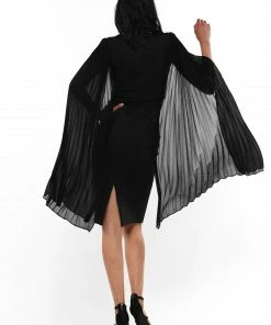 Why Dress PLEATED SLEEVE MIDI DRESS DRESSES 12 Why Dress PLEATED SLEEVE MIDI DRESS DRESSES