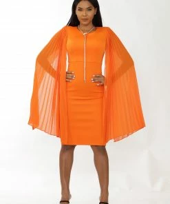 Why Dress PLEATED SLEEVE MIDI DRESS DRESSES 17 Why Dress PLEATED SLEEVE MIDI DRESS DRESSES