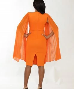 Why Dress PLEATED SLEEVE MIDI DRESS DRESSES 14 Why Dress PLEATED SLEEVE MIDI DRESS DRESSES