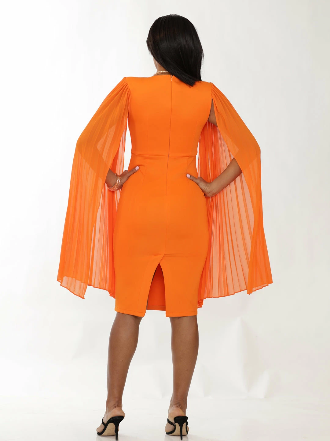 Why Dress PLEATED SLEEVE MIDI DRESS DRESSES 7 Why Dress PLEATED SLEEVE MIDI DRESS DRESSES