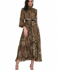Why Dress LEOPARD BELTED PLEATS MINI DRESS 11 Why Dress LEOPARD BELTED PLEATS MINI DRESS