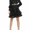 Why Dress Ruffle Tiered Tie Waist Sequin Lace Mini Dress 1 Why Dress Ruffle Tiered Tie Waist Sequin Lace Mini Dress