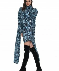 Why Dress TIDAL WAVE LONG SLEEVE MINI DRESS