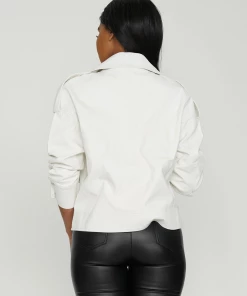 Why Dress LEATHER ASYMMETRICAL ZIPPED BIKER BOMER JACKET OUTERWEAR 43 Why Dress LEATHER ASYMMETRICAL ZIPPED BIKER BOMER JACKET OUTERWEAR