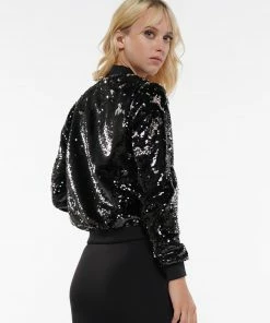 Why Dress SEQUIN SPARKLY ZIPPER JACKET