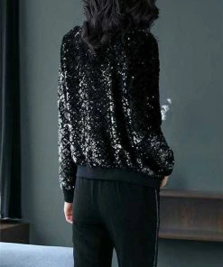 Why Dress SEQUIN SPARKLY ZIPPER JACKET