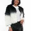 Why Dress TWO TONE FAUX FUR CROP JACKET OUTERWEAR 1 Why Dress TWO TONE FAUX FUR CROP JACKET OUTERWEAR