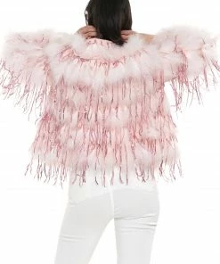 Why Dress SEQUIN FURRY FRINGE DETAIL JACKET 8 Why Dress SEQUIN FURRY FRINGE DETAIL JACKET