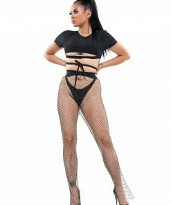 Why Dress HOT NET RHINESTONES PANTS 17 Why Dress HOT NET RHINESTONES PANTS