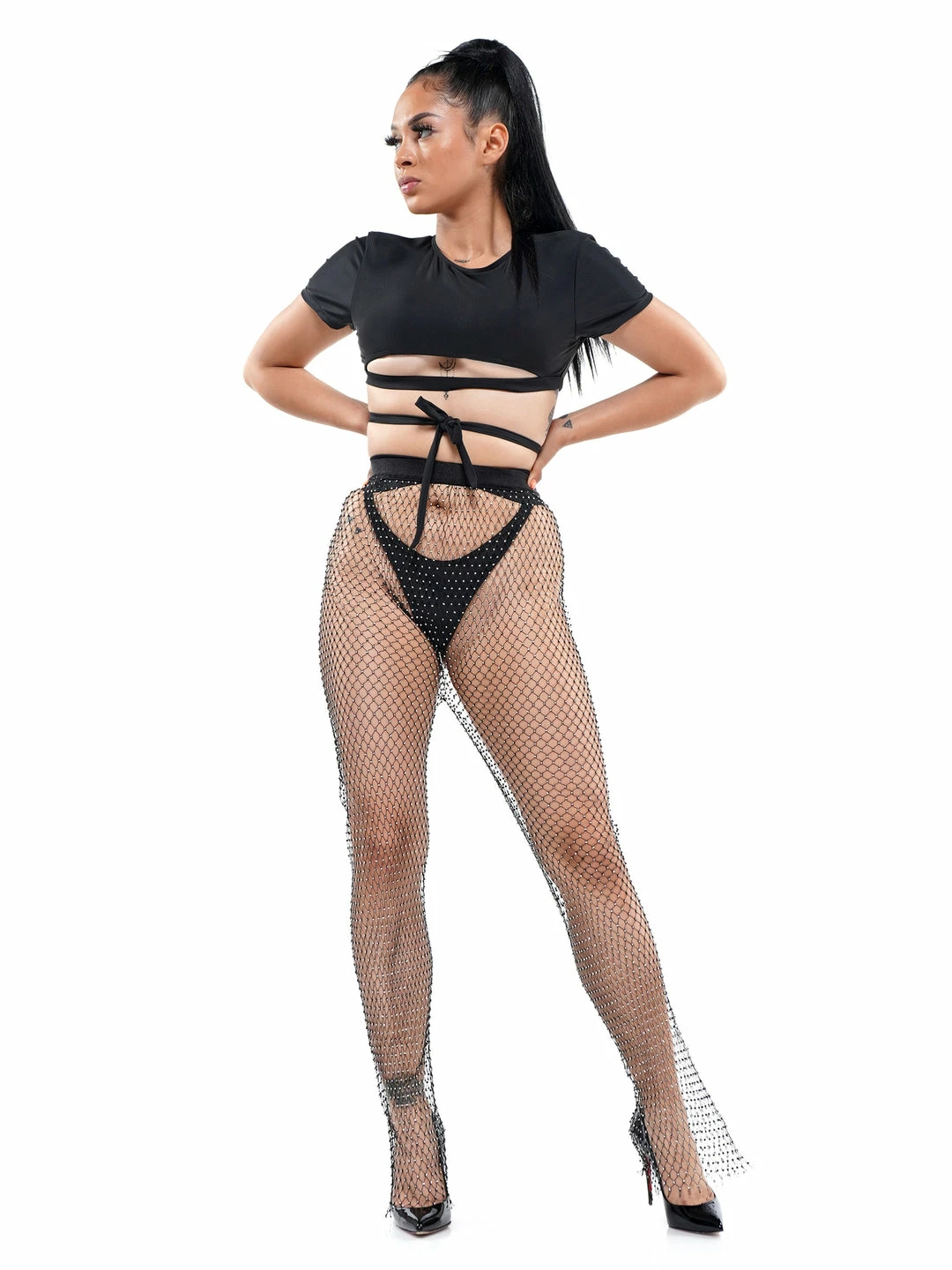 Why Dress HOT NET RHINESTONES PANTS 5 Why Dress HOT NET RHINESTONES PANTS