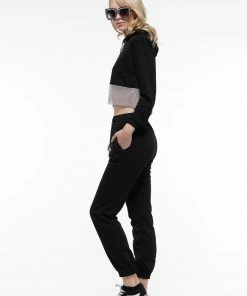 Why Dress BOTTOMS JEWELED CROP JOGGER SUIT 8 Why Dress BOTTOMS JEWELED CROP JOGGER SUIT