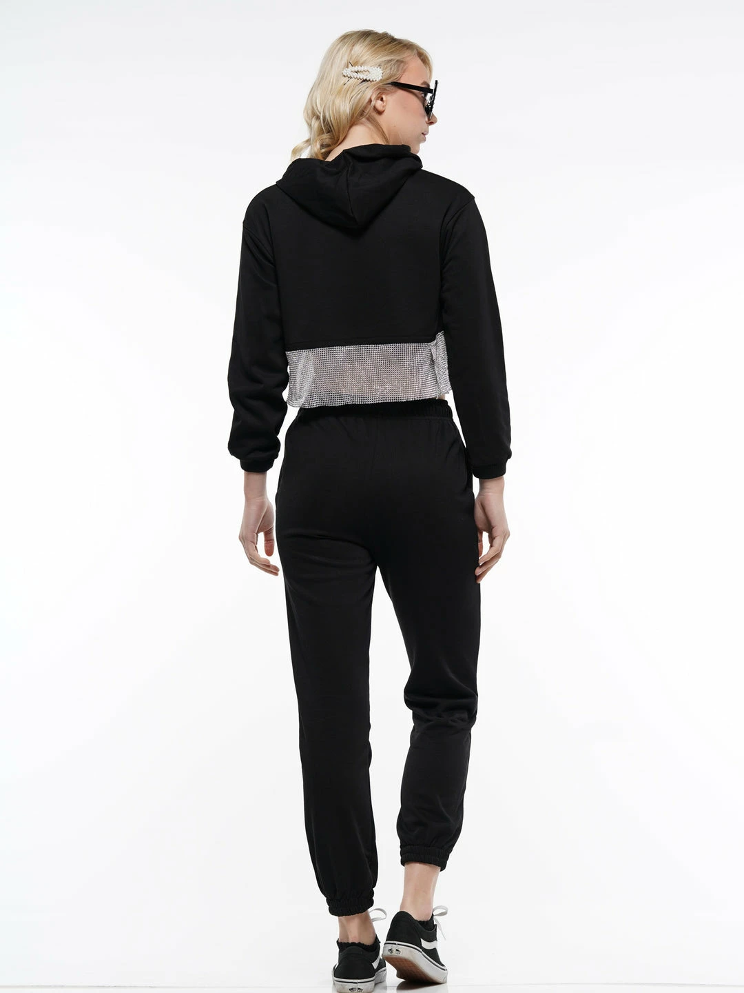 Why Dress BOTTOMS JEWELED CROP JOGGER SUIT 6 Why Dress BOTTOMS JEWELED CROP JOGGER SUIT