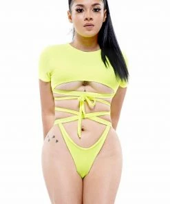 Why Dress HIGH CUT WRAP BIKINI SWIMSUITS