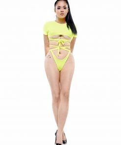 Why Dress HIGH CUT WRAP BIKINI SWIMSUITS