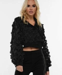 Why Dress PETAL TRIM SHORT BLOUSE TOP 16 Why Dress PETAL TRIM SHORT BLOUSE TOP