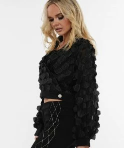 Why Dress PETAL TRIM SHORT BLOUSE TOP 17 Why Dress PETAL TRIM SHORT BLOUSE TOP