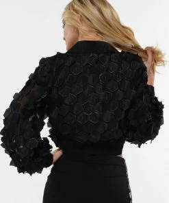 Why Dress PETAL TRIM SHORT BLOUSE TOP 18 Why Dress PETAL TRIM SHORT BLOUSE TOP