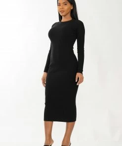 WHY DRESS Sales 27 Why Dress BACKLESS CROSS DETAIL MERMAID DRESS KNIT TOP