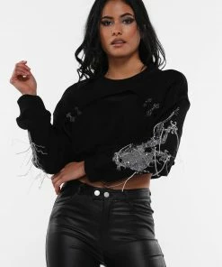 Why Dress EMBROIDERY SLEEVE TIERED DETAIL COTTON CROP TOP 19 Why Dress EMBROIDERY SLEEVE TIERED DETAIL COTTON CROP TOP